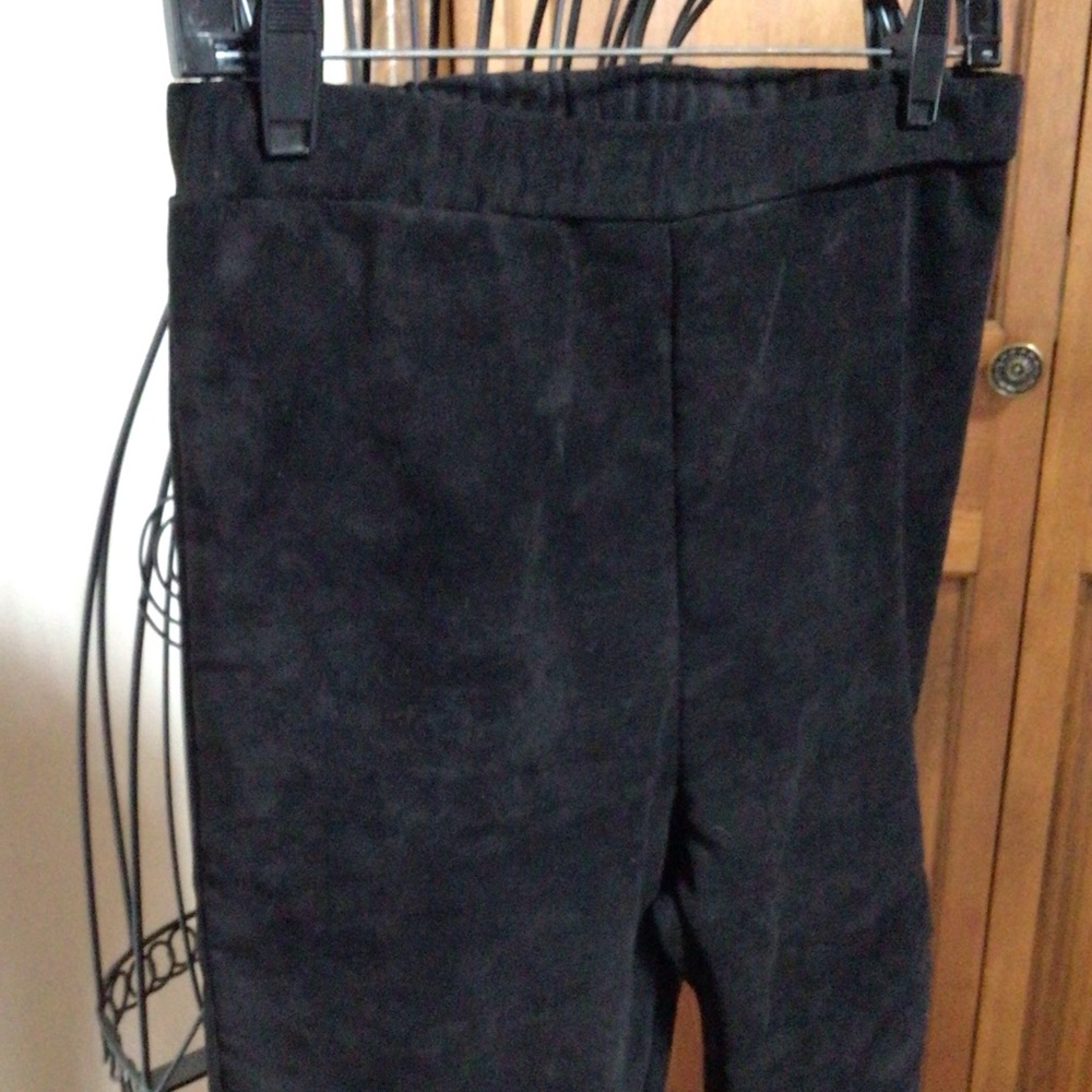 Sage black microsuede leggings, Large - Picture 4 of 6